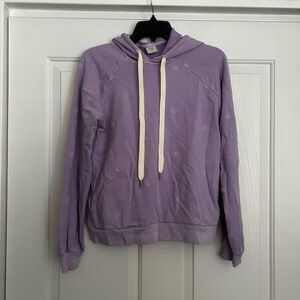 Maaji Lavender Hoodie with Cream Drawstrings